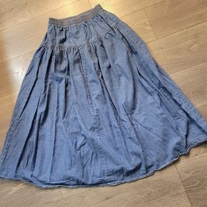 Long Denim skirt 10